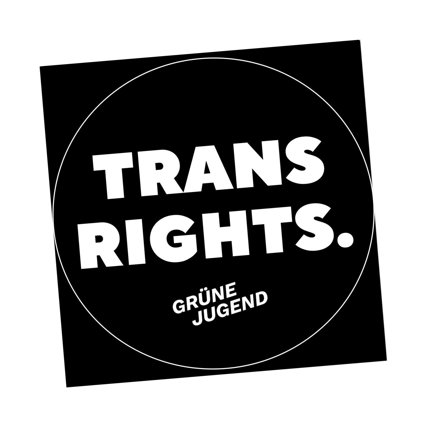 Sticker trans rights.