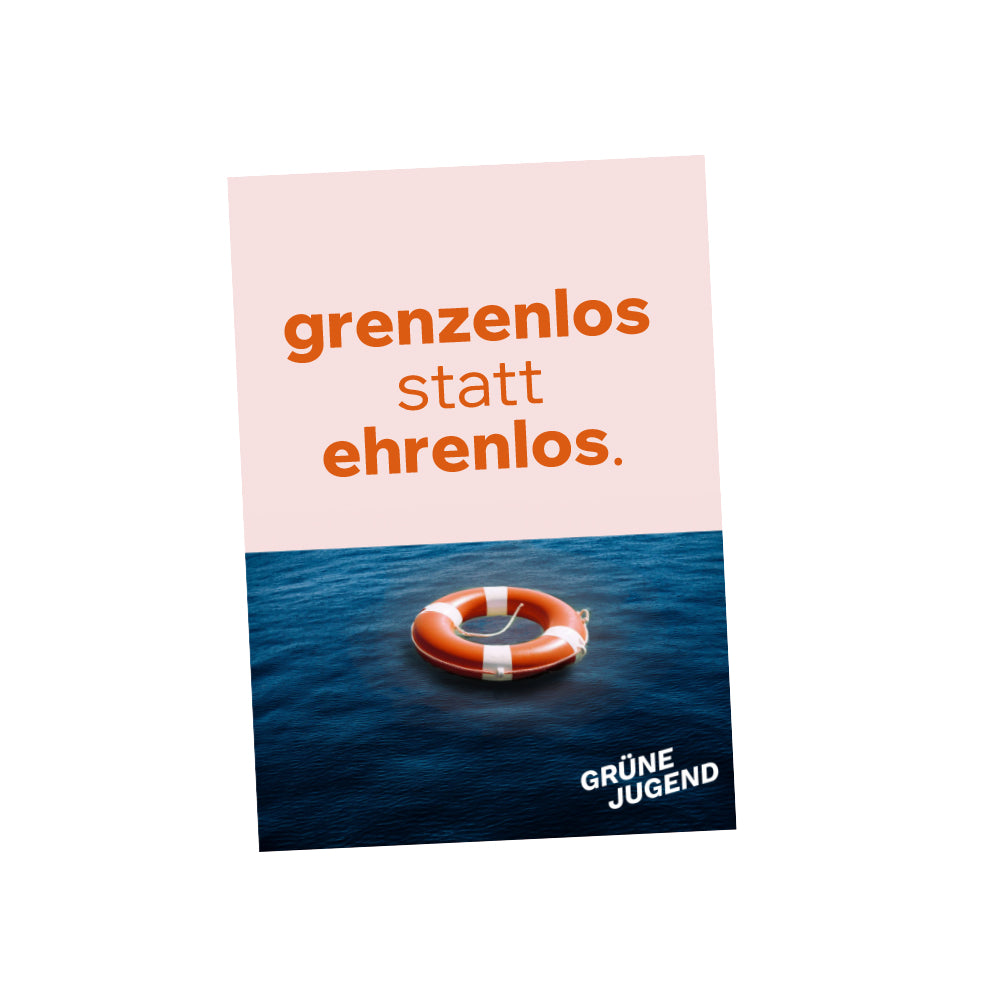 Sticker Grenzenlos statt ehrenlos